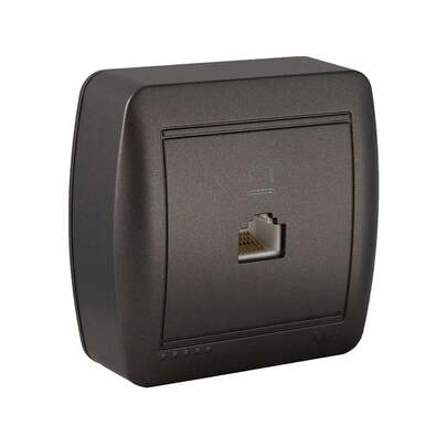 Solera Telefoon- en ADSL-aansluiting Wand Grafiet RJ45 - Merk EAN: 8423220263390
