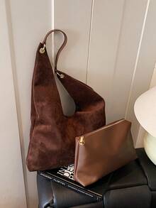 Dedoo Geantă de subraț de nișă de înaltă calitate pentru femei 2025, nouă toamnă și iarnă, la modă, geantă de umăr de mare capacitate, casual, versatilă, potrivită pentru muncă, navetă, cumpărături, studenți la cursuri și cadouri.