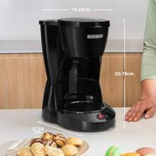 Cafetera con tecnología Whirlpool y filtro permanente, capacidad para 12 tazas - 1 - Ver 2