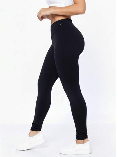 Calça Legging Feminina Suplex Básica Cintura Alta Academia Fitness Confortável Moda Casual