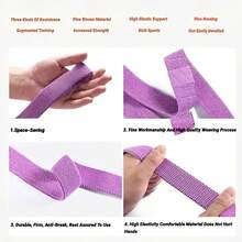 1 Set Fitness Yoga Elastikbänder für Hüftgelenk, Oberschenkel und Hüftübungen