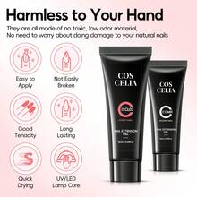 6支装美甲延长胶套装，16毫升透明粉白闪粉延长胶，适合DIY美甲、家庭美甲沙龙，也是一份很棒的礼物。 - 彩色 - 查看 5