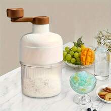 Large-Capacity Shaved Ice Machine And Snow Slush Machine, Multi-Functional Manual Milkshake Machine, Ice Crusher, Ice Maker, Suitable For Making Shaved Ice, Snow Cones, Snow Slush, Etc. For Summer Parties And Kitchen Use (With An Attached Mold)