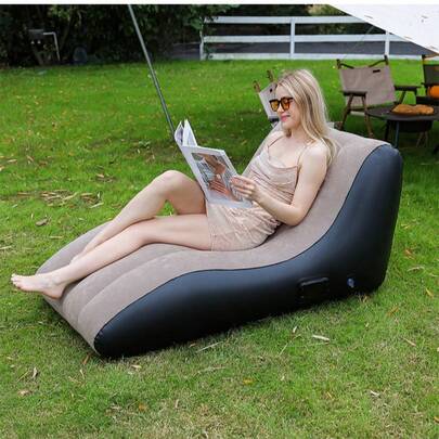 充气躺椅，充气沙滩沙发，慵懒沙发，适合室内客厅卧室、户外旅行露营野餐