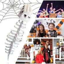 Dinosaur Costume Skeleton Cosplay Outfit Plush Halloween Dress Fun Party Apparel with Accessories for Adults Men Women Masquerade Birthday Holiday Events - Tocado de dinosaurio - Ver 7