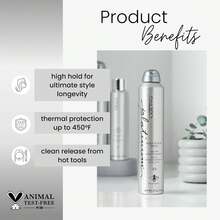 Kenra Platinum Heat Block Spray 22| Heat Protecting Hairspray| High Hold For Ultimate Style Longevity| Clean Release From Hot Tools| All Hair Types - 8 盎司(1 包) - 查看 3