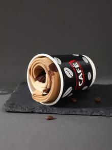 1 par de calcetines de media caña multicolor inspirados en el café, caja de regalo, nuevos calcetines deportivos unisex de otoño/invierno 2025 con diseño imaginativo inspirado en alimentos, de tejido de punto, largos y gruesos, suaves y cómodos, regalo perfecto para Pascua, cumpleaños, Acción de Gracias, Halloween, Navidad, Carnaval, San Valentín, reunión familiar, fiesta