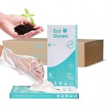 Guantes ecolgicos compostables a base de plantas para preparacin y limpieza de alimentos - Pequeño (paquete de 100) - Ver 8