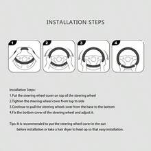 6pcs Car Steering Wheel Cover Set, Bicolor Rhombus Bubble Design, Fits 14.5-15 Inch Steering Wheel, Handbrake Cover, Gear Shift Cover, Shoulder Pad, Seat Belt Decor, Car Interior Accessories