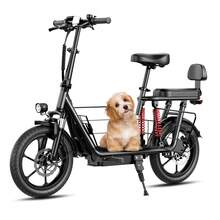 WIND HORSE 16" Electric Scooter With Seat And Basket, 20MPH & 40 Miles Range, 48V 13.5Ah Battery, Dual Suspension & Brakes, 3 Speed, Cruise Control, 819W Peak Motor Folding E Scooters For Adults Pets 330LBS