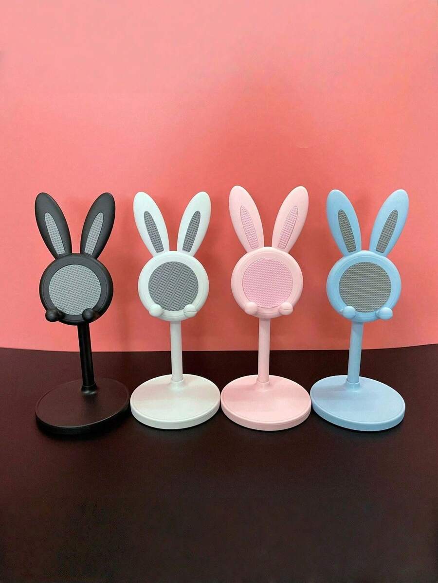 3 chiếc giá đỡ điện thoại/máy tính bảng hình thỏ dễ thương, có thể điều chỉnh độ nghiêng, dùng được cho mọi thiết bị di động. - Nhiều màu - Xem 1