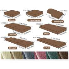 YSTELLAA Elastic Sofa Cover, Elastic Sofa Cushion Cover, Universal Sofa Cushion Cover, Sofa Cushion Covers, Sofa Cover - 淡綠 - 查看 7