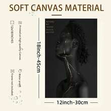 Vintage Bodybuilding Canvas Poster, 12x18 Inch Frameless Monochrome Muscle For Man Wall Art, High-Quality Print For Gym & Home Decor, Gym Accessories - màu đen - Xem 7