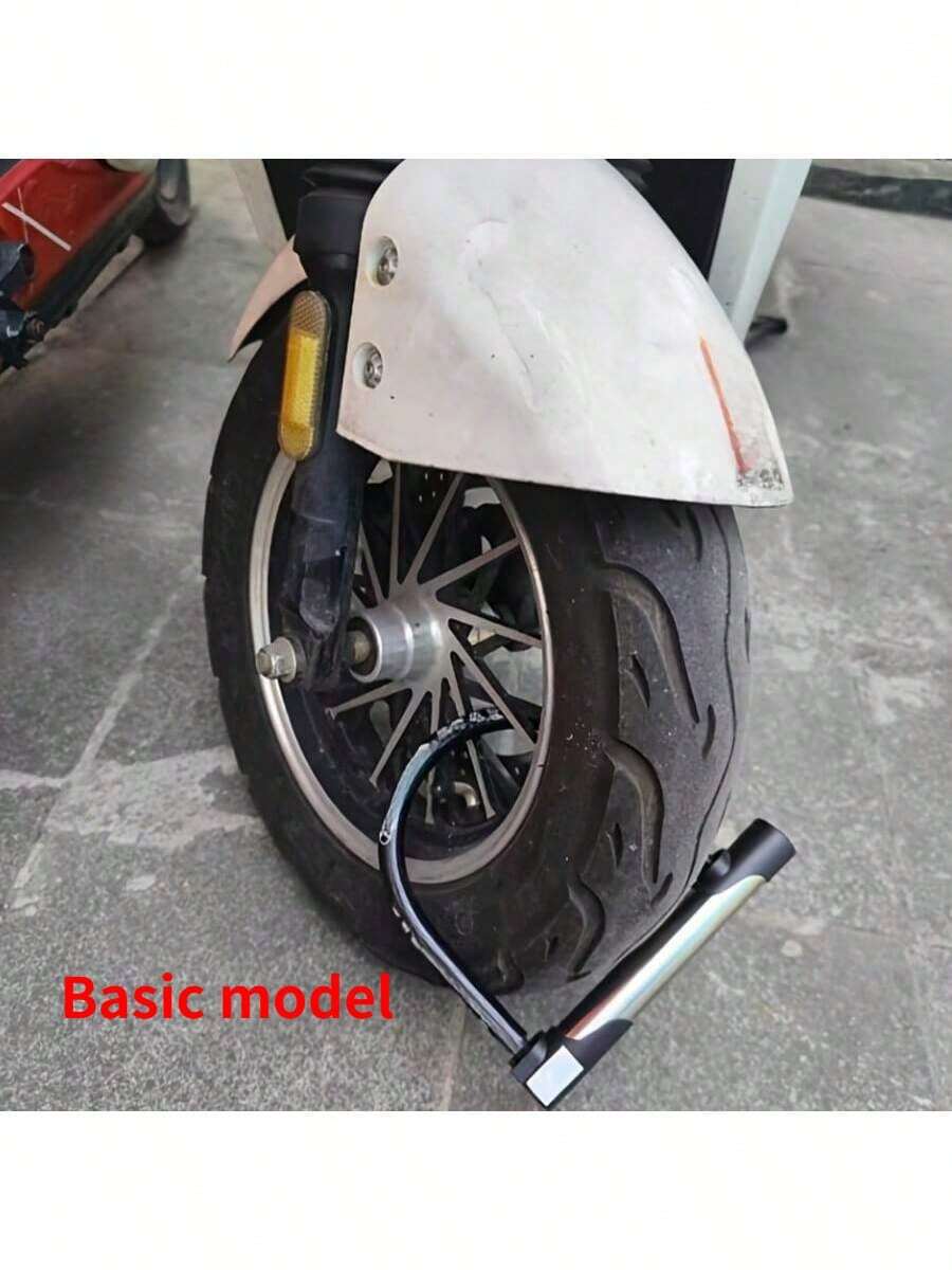 1 Pc Heavy-Duty U-Lock, 18.8cm X 11.99cm - Sleek Steel Anti-Theft Security Lock For Electric & Bicycle Motorcycles, Metal, No Power Required, Polished Finish, Secure Storage Solution|Polished Metal Finish, Durable Steel Construction, U-Lock For Bik