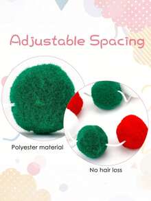 30Pcs(1Set) - Colorful Pom Pom Garland Decorations For Festive Birthday Parties. Essential String Pom Poms For Celebrations & Festival Decor. Versatile DIY Banner Accessories & Handmade Craft Supplies. A Must-Have For Unique Holiday & Party Styling.