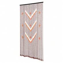 YUNRUX Bamboo Wood Bead Curtain, Bamboo And Wood Doorway Curtain, Door Curtain - Coffee Brown - View 1