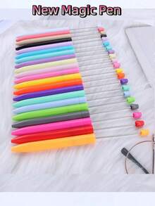 10pcs New Style Focus Beads For DIY Jewelry Making With Silicone & Pen Tool, Creative Crafts