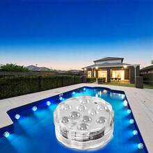4 Pack Submersible LED Lights With Remote Control, 10LED/13LED,IP68 Waterproof, 16 Colors Changing LED Tea Lights, Pool Lamp Battery Operated Underwater Pond Lights For Saloon Fish Tank Fountain Swimming Pool Aquarium Garden Wedding Party - Multicolor - View 8