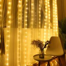 300/200/100 LED Bedroom Curtain Lights, USB Powered, Remote Control - 8 Lighting Modes For Festive And Daily Home Ambiance
