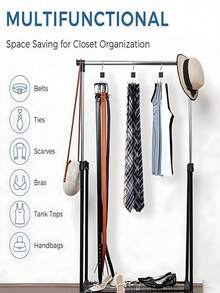 Porte-ceinture, organisateur de ceintures pour placard, accessoires de rangement rotatifs à 360° pour économiser l'espace pour les soutiens-gorge, les débardeurs, les cravates, les écharpes, l'organisation des portefeuilles