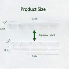 Soporte de paja acrílico para puerta de gabinete organizador de pajitas para puerta de gabinete organizador de gabinete de cocina dispensador de pajitas reutilizables para accesorios de cocina del - Transparente - Ver 3