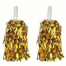 2 Stücke grüne Bommel Cheerleading bunte Blumen Pompons für Sportveranstaltungen, Fußball, Basketball, Bühnenauftritte