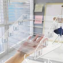 3-7 stöckiger Acryl Ausstellungsständer - Multifunktionale Make-up Organizer Box - Mehrschichtige Make-up Aufbewahrungsbox für Lidschatten, Nagellack usw. - Leichtgewichtig, ohne Montage - Ideal für Badezimmer Waschtisch, Make-up Tasche, Reiseutensilien - Transparent - Übersicht 5