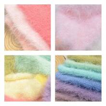 100% Nylon 6-8cm Long Fur Imitation Mink DIY Crochet Sweater | Hat | Scarf Thread DIY Dog Hat Knitting Thread Single-Strand Fine Thread Mixed Yarn Fancy Yarn - Multicolor - View 11