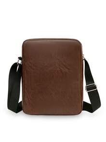 Premium Fashion Men's Sling Bag, Casual Printed Shoulder Bag, Small Coin Purse, Travel Holiday Gift, Men's Vacation Gift, Winter Outdoor Student Cycling Bag, Camping Shoulder Bag, Summer Back To School Shoulder Bag, Spring Study Supplies Wallet, College Backpack Valentine'S Day , Vintage - Multicolor - View 9