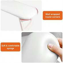 Diesisa Reposabrazos Para Uñas, Reposamanos De Piel Sintética Plegable Para Manicura, Con Tapete De Uñas Suave Para Mesa, Reposamanos Suave Para Uñas Acrílicas/Almohada De Mano De Uñas Para Uso En(Blanco) - Tipo 3 - Ver 6