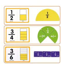 Children's Fraction Manipulatives: Hands-On Fraction Disks For Home Learning - Great Preschool Gift - Multicolor - View 6