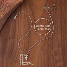 New Retro Bohemian Lightning Inlaid Pendant Necklace Niche Simple Item Jewelry - 黑色 - 查看 10