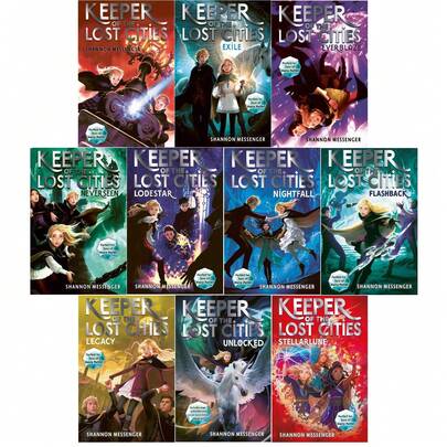 Keeper Of The Lost Cities Series Volume 1 - 10 Collection Books Set By Shannon Messenger (Stellarlune, Unlocked, Legacy)