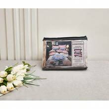 Conjunto de 2/3 peças (1 edredom + 1/2 fronha), macio e confortável, ideal para quarto e quarto de hóspedes. - Azul claro - Ver 7