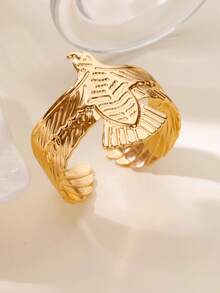 1 PC Vintage Punk Geometric Eagle Bracelet Bangle For Women Gold Color Bracelet 2025 New Fashion Party Jewelry Gift
