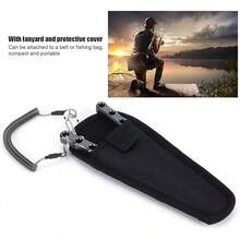 Pinzas de Alicates para Señuelos de Pesca, Equipo Multifunción para Quitar Ganchos de Aleación de Aluminio, Anillo Abierto, Quitar Ganchos Y Línea Trenzada de Corte(Gris) - gris - Ver 4