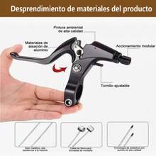 Kit de freno de bicicleta, Juego Completo De Frenos For Bicicleta De Montaña, Accesorios para bicicletas, bicicletas de montaña, bicicletas de carretera - Negro - Ver 2