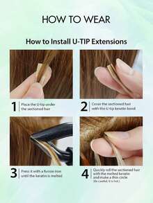 VADES 50 Strands U Tip Hair Extensions Nail Tip Human Hair Extensions Straight Human Hair 01Jet Black 1BNatural Black 02Brown 04Brown P4-27Piano ColorP27-613 12inch 16inch 20inch Utip Keratin Hot Fusion Extensions Invisible Nail U Tip Human Hair Extensions For Halloween Used Cosplay And Women High Quality Natural Look for Hair Adds Volume and Length - P27-613 - Übersicht 8