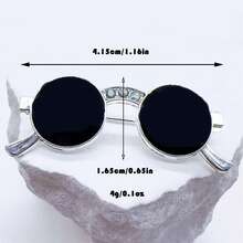 1 buc broșă pentru ochelari negri cu picătură de ulei electrolizată din aliaj de zinc, broșă la modă în stil casual pentru femei, cadou de Crăciun