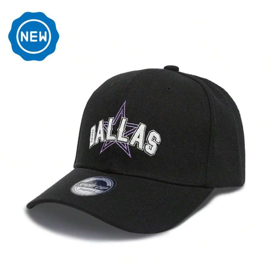 1pc Dallas Football Team Logo Baseball Cap - Adjustable Snapback, Lightweight Polyester, Unisex All-Season Comfort, Officially Licensed Sports Fan Apparel For Men & Women, Casual & Game Day Hat, Outdoor Activities, Hip Hop Style, Snapback Design, Durable Fabric, Comfortable Fit, Outdoor Enthusiasts
