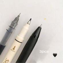 4pcs Retro Green Calligraphy Brush Pens, Compatible With Multiple Nib Types, High-Quality, Quick-Drying Ink, Suitable For Notebooks, Notes, And Office Supplies, Back To School Essential - Black - View 9