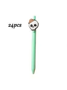 Spersonalizowany długopis dekoracyjny na Halloween, długopis z miękką naklejką z motywem Halloween, spersonalizowane artykuły szkolne i biurowe na Halloween, promocyjny długopis z motywem Halloween