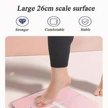 Smart Scale For Body Weight, 10.2X10.2in High Accuraty Thickened Tempered Glass Automatic Bathroom Digital Weighing Scale, Body Fat Scale With Unit Switching For Home, Office, Travel(#1) - 粉色 - 查看 2