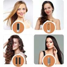 Baseau 5 In 1 Blow Dryer Brush Set Upgrade Hair Dryer Brush Air Curler Detachable Hot Air Brush Curling Brush Iron Negative Ion Wrap Styler Hair Styling Tools For Drying Curling Straightening White - 白色 - 查看 5