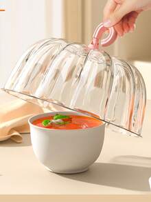 New Pumpkin Shaped Food Cover, Transparent PET Dish Cover, Keeps Food Warm, Dust & Insect Proof