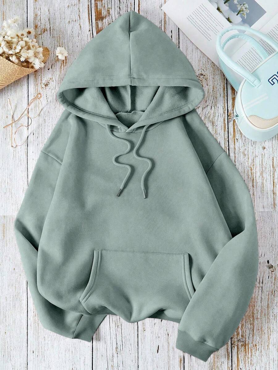 Sudadera de Mujer con Capucha  Cómoda y Calientita - verde menta - Ver 1