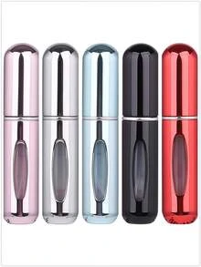 5 件/4 件/3 件/2 件/1 件 5ml 可再填充香水瓶、便携式可再填充香水雾化器瓶、可再填充香水旅行喷雾瓶、迷你便携式空液体容器、旅行必需品、海滩旅行收纳袋、适用于香水、女士香水，适合度假、露营、度假、返校
