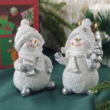 1 pieza Decoración de muñeco de nieve navideño, decoración navideña para el hogar, decoración de habitación, decoraciones navideñas de invierno, regalos navideños, decoración navideña