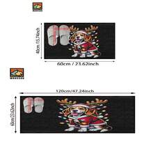 1 pieza /2 piezas Alfombra antideslizante para baño con estampado de perro, alfombra antideslizante de fibra súper, imitación de cachemir absorbente y de secado rápido, adecuada para puertas, baños, cocinas y otras ocasiones, lavable a máquina, antideslizante, decoración diaria, se puede regalar - Multicolor - Ver 11