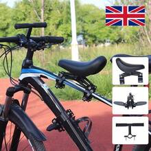 Front Bicycle Saddle Set, Mountain Bike With Auxiliary Seat, With Handlebars And Pedals, Suitable For Mountain Bikes - Black - View 1